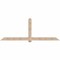 Ekena Millwork Eugene Smooth Timber Gable Bracket, Douglas Fir, 108"W x 40"H x 5 1/2"D x 5 1/2"F, 9/12 Pitch GBW108X40X0606EUG00SDF - alternate 1